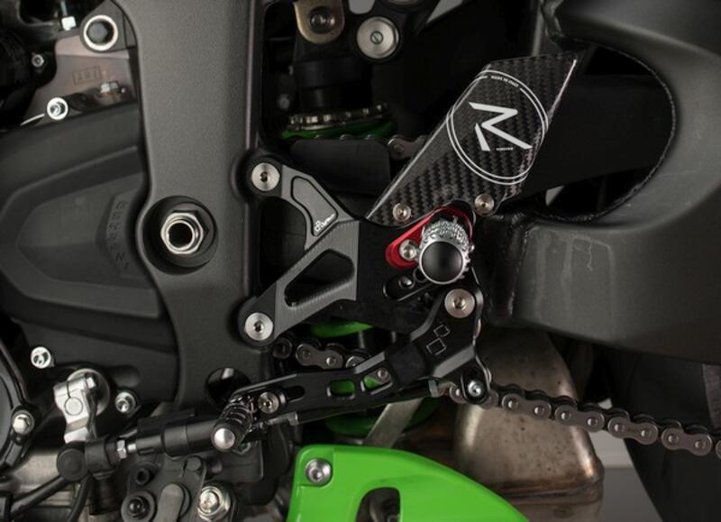 "r" Version Ajustable Rear Sets , Standard Shifting for Kawasaki Naturale